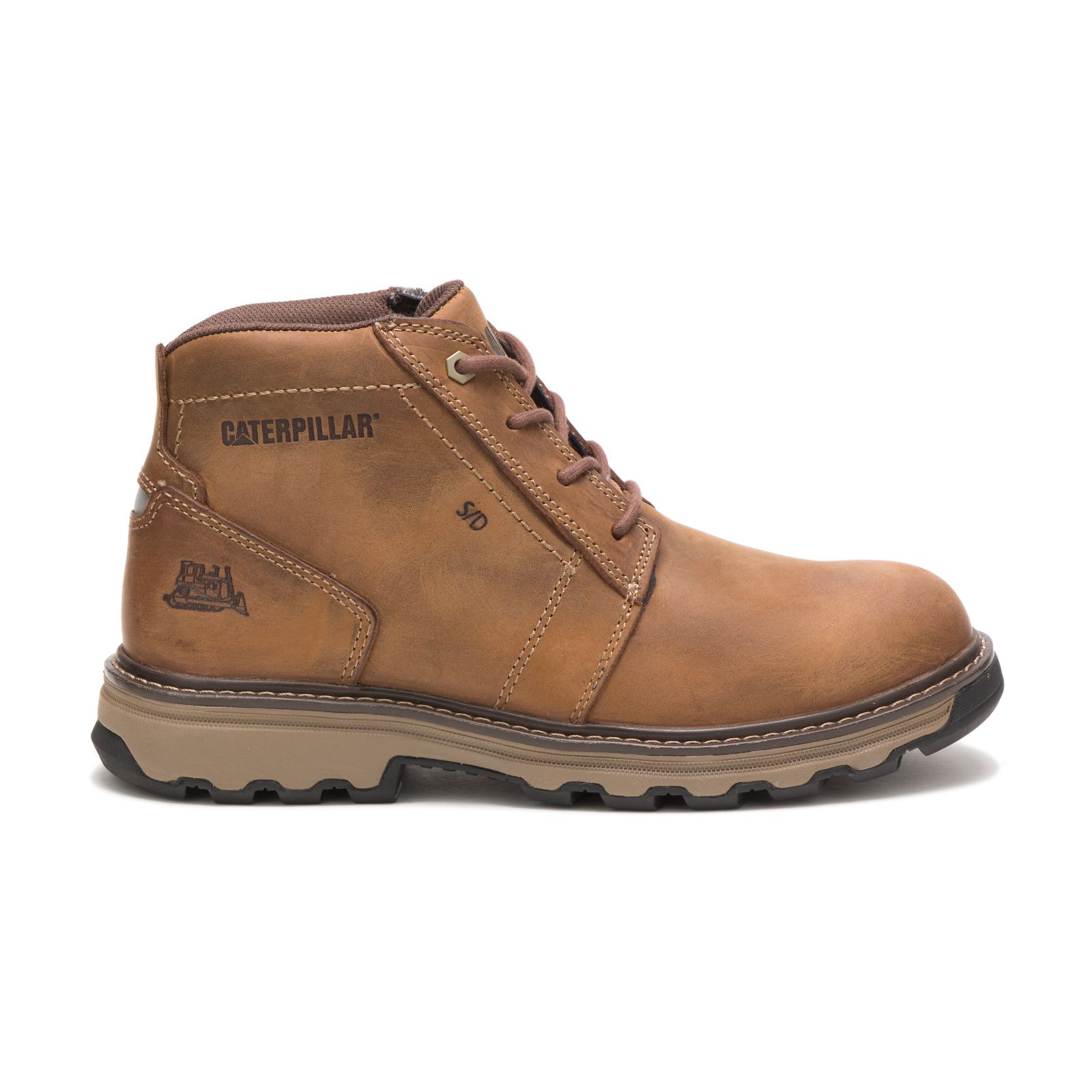 Caterpillar Boots South Africa - Cat Men's Parker Work Boots Dark Beige FD2714935